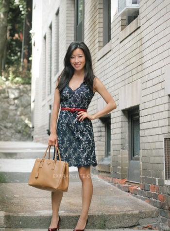 navy lace dress