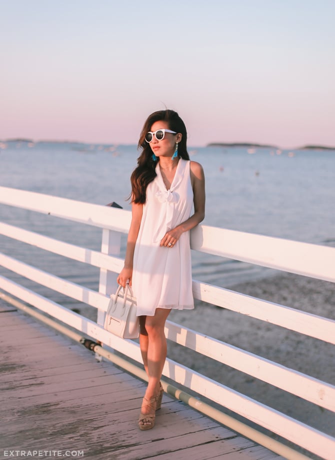 summer date night outfit celine nano wedge sandals_extra petite