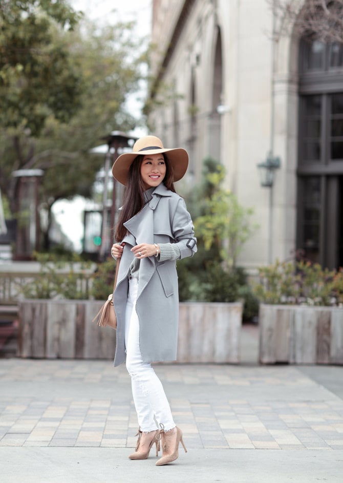 chicwish trench coat joie culver city hotel