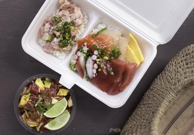 maguro brothers best poke chirashi bowl in waikiki honolulu hawaii