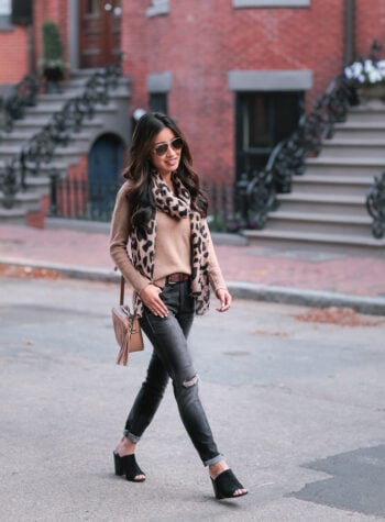 camel cashmere sweater casual fall outfit ideas