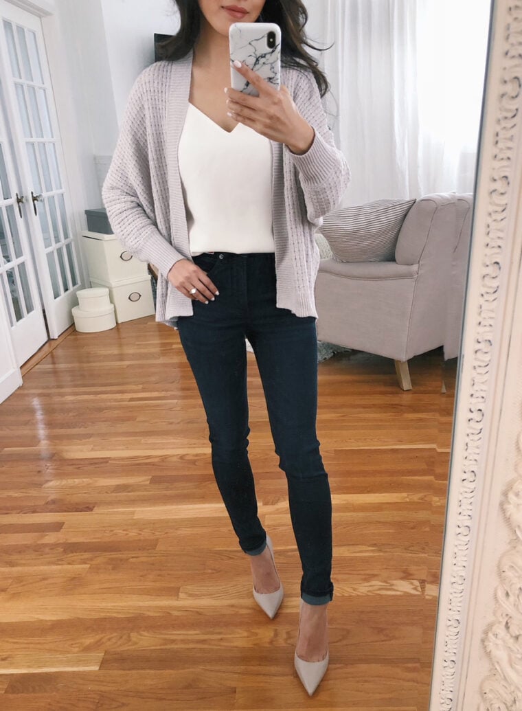 the best dark denim skinny jeans for petite women