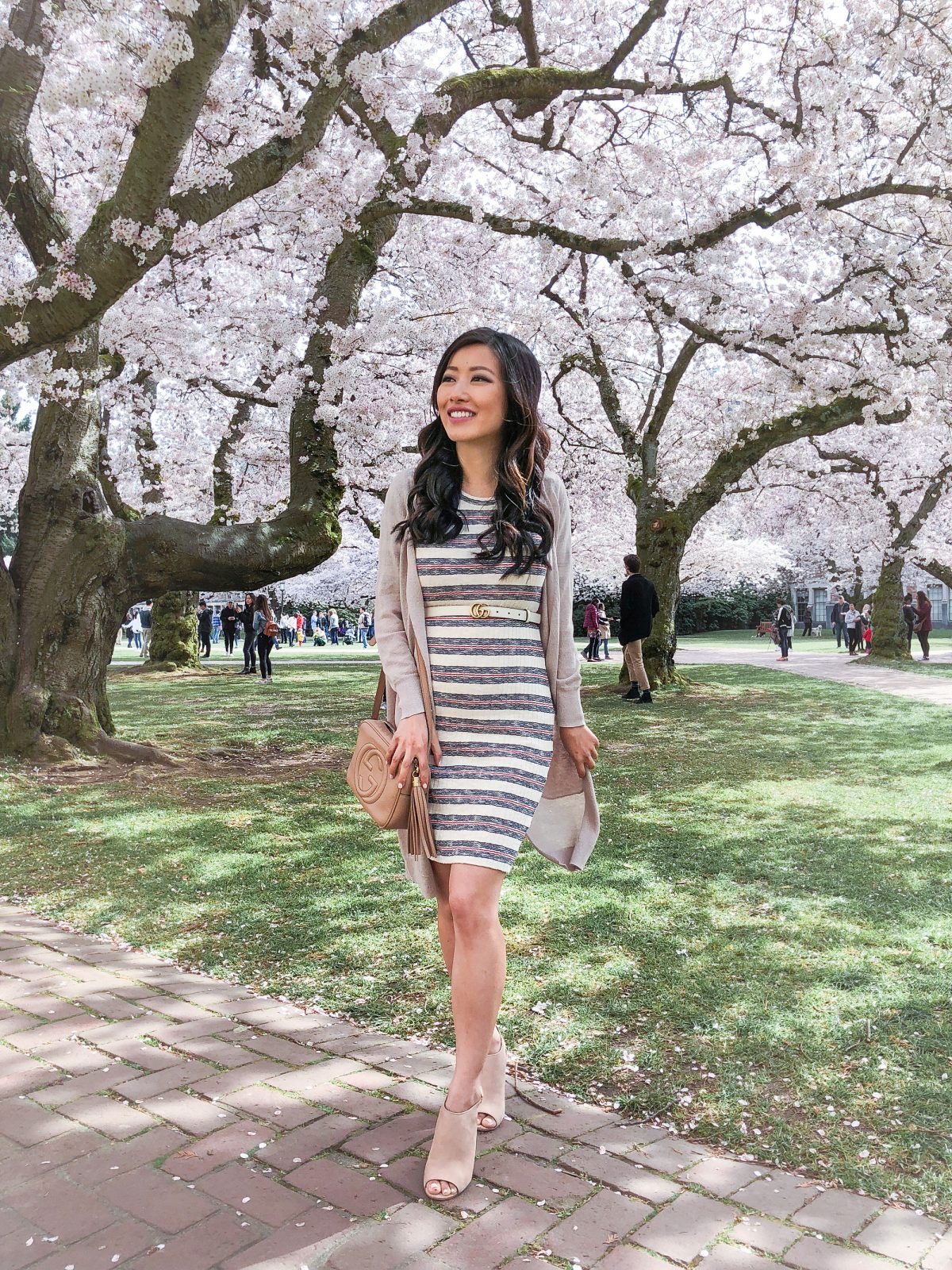 madewell striped dress petite fashion