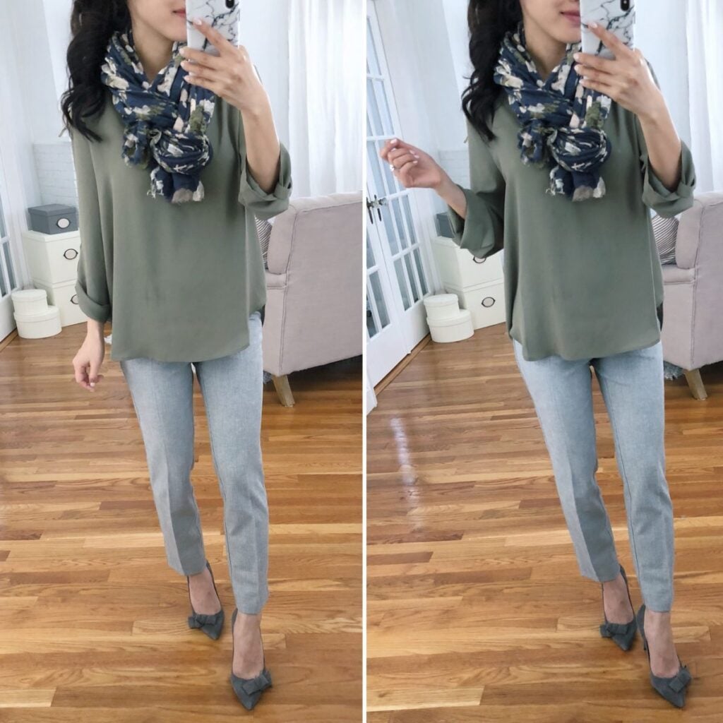 petite tunic outfit spring fashion blog
