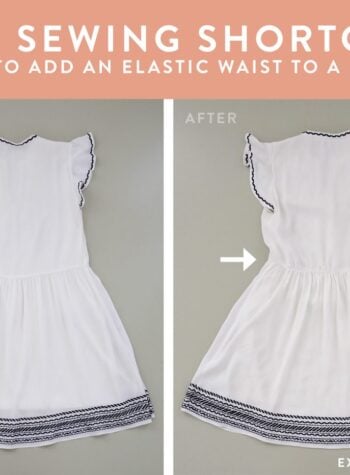 sewing tutorial how to add an elastic waist to dress