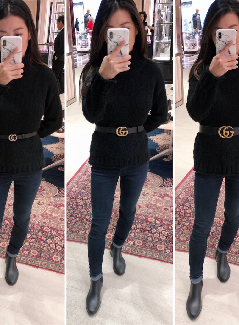 gucci logo belt review sizing width