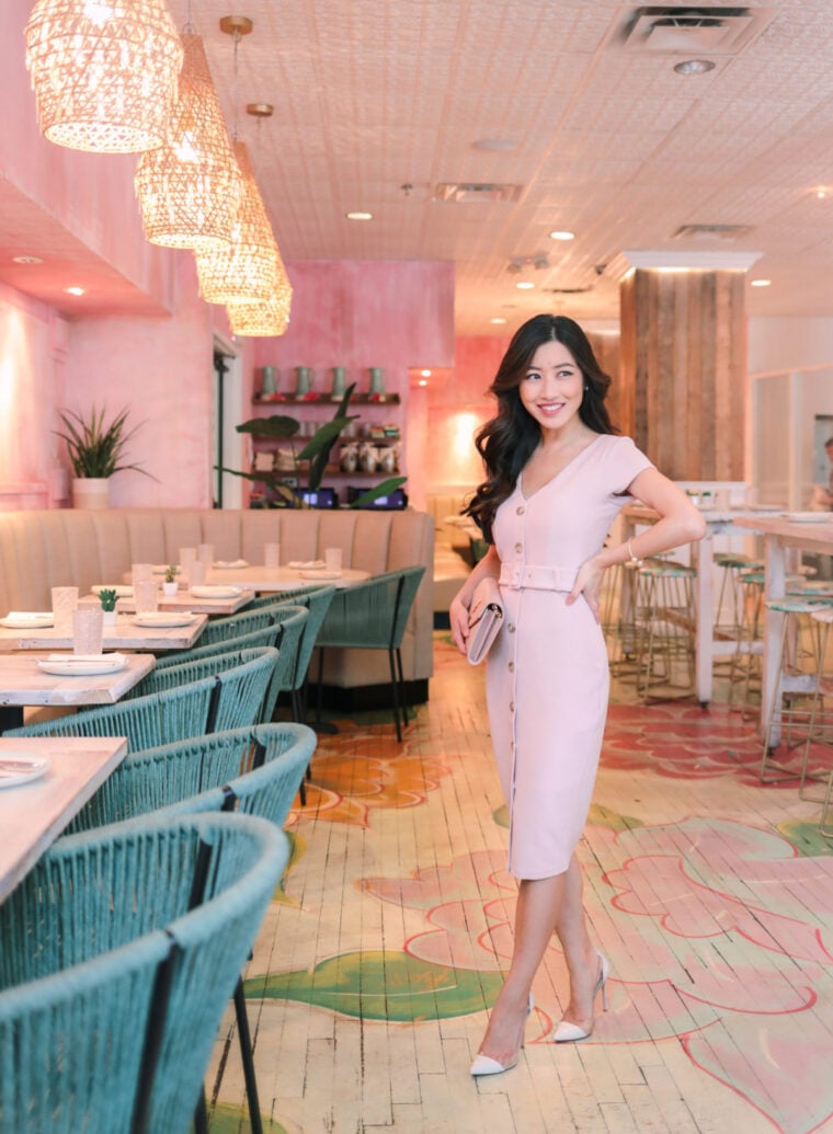 valentines day outfit pink dress ideas
