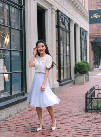spring work business casual outfit for petite women