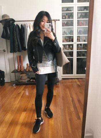 athleisure zella leggings outfit petite women