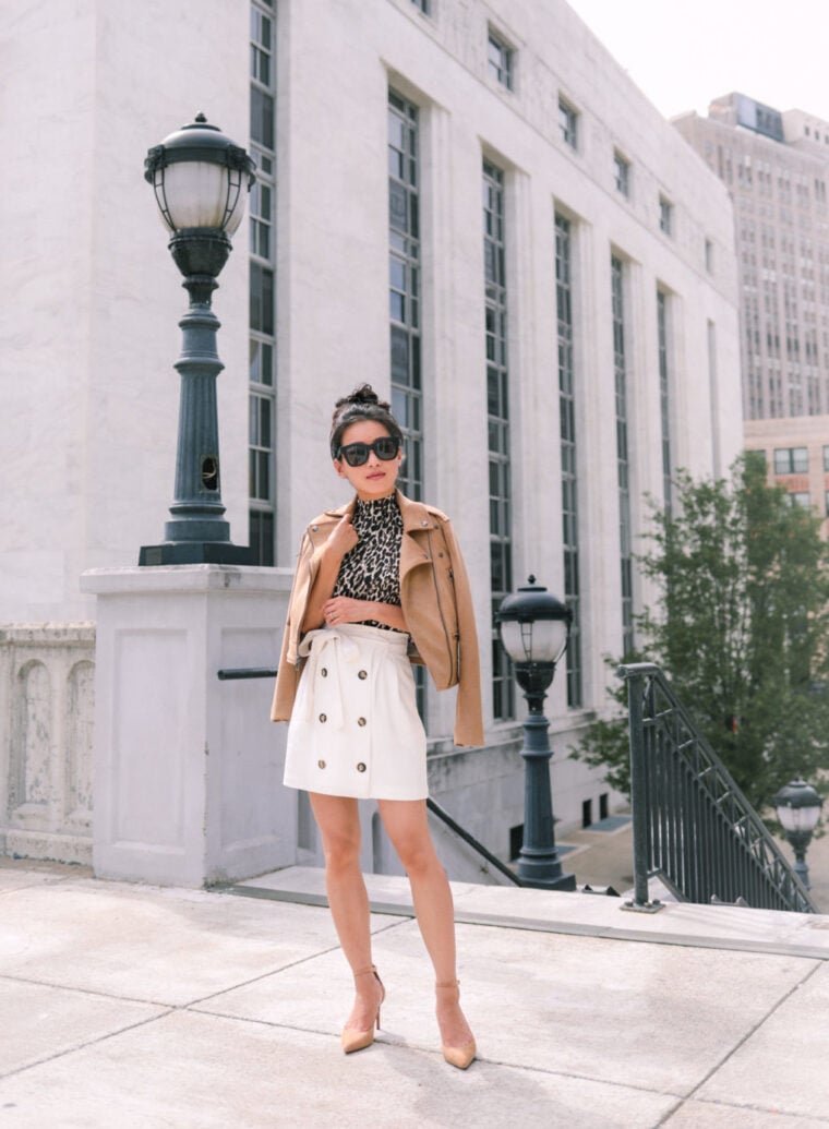 petite suede jacket cute fall outfit ideas