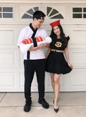DIY sushi family halloween costume tutorial
