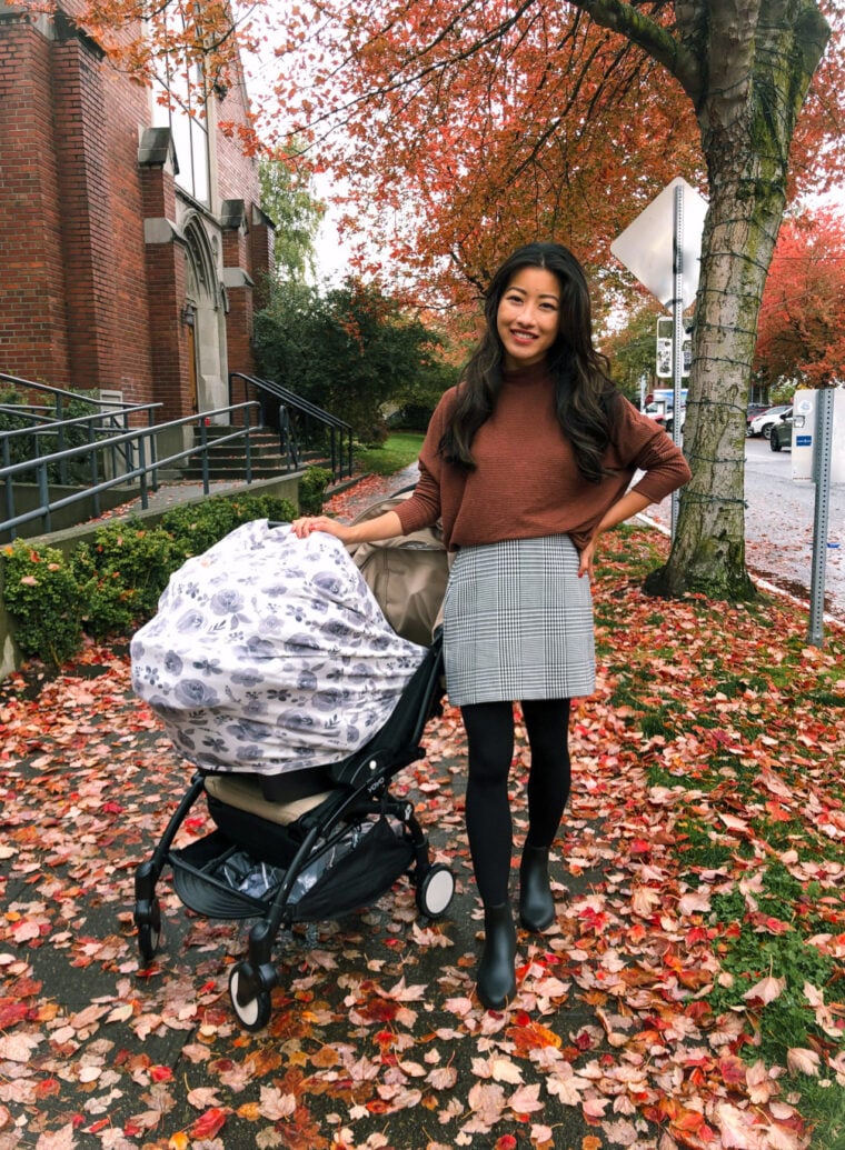 seattle rain boots outfit petite fashion blog