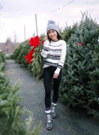 how to style shearling hiker boots for petites