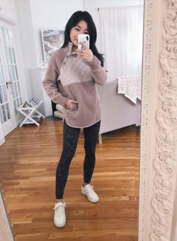 Abercrombie petite athleisure try on