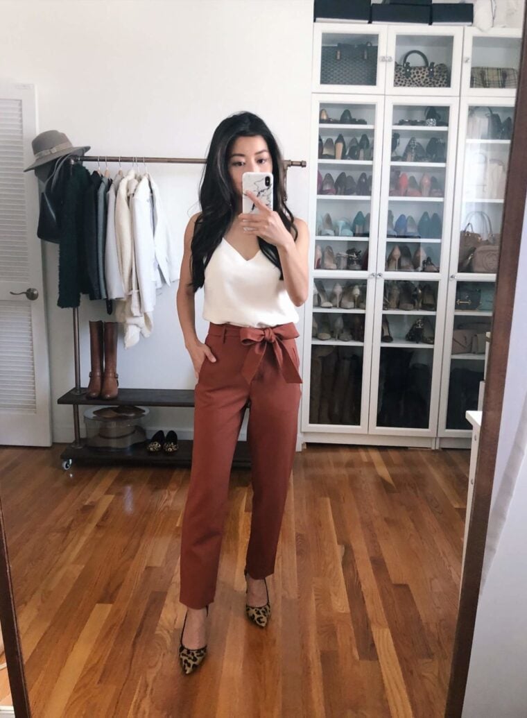 Nordstrom Anniversary Sale petite tie waist trousers