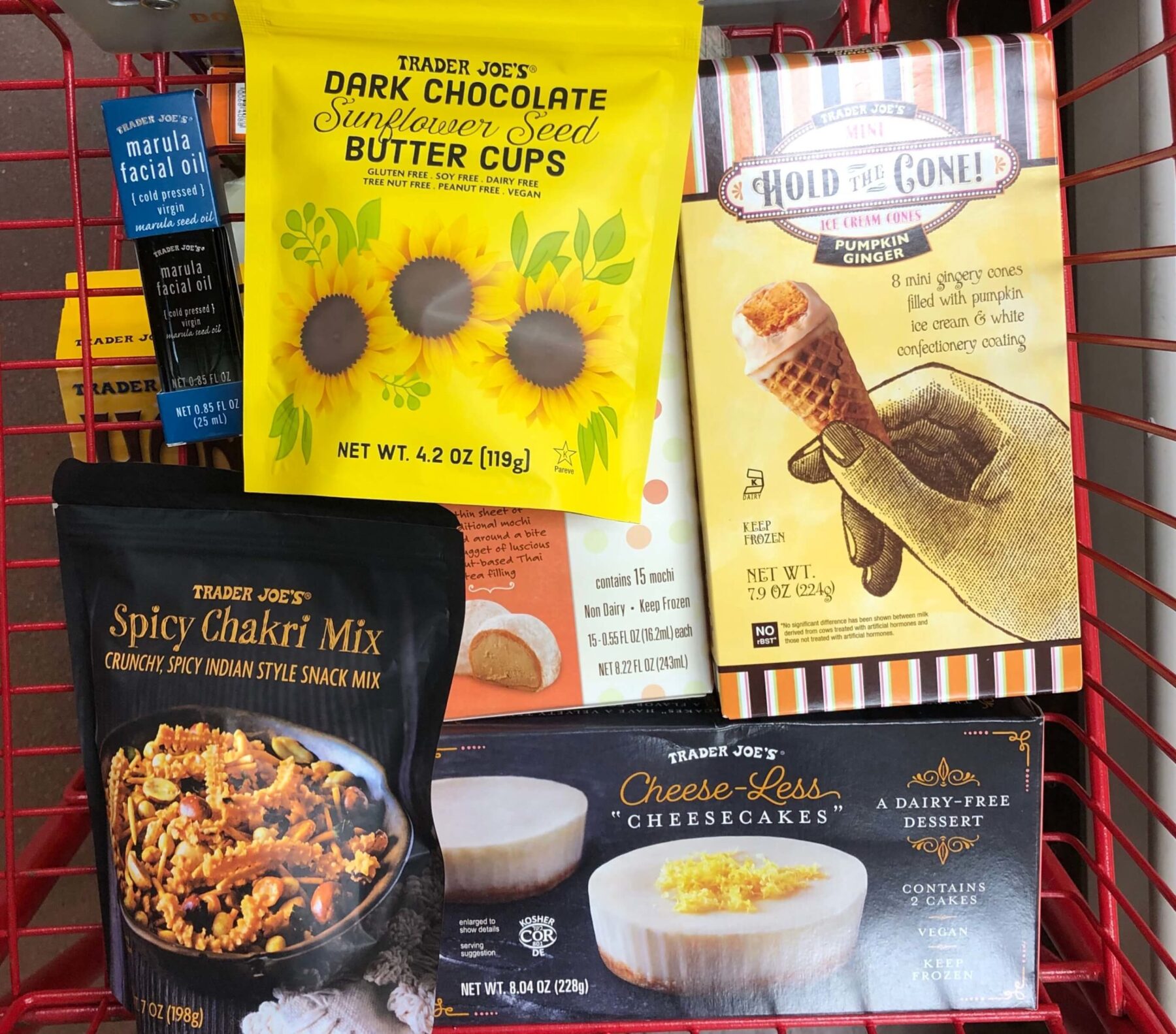 trader joes dark chocolate sunflower butter vegan dessert treats