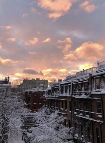 boston south end sunset view