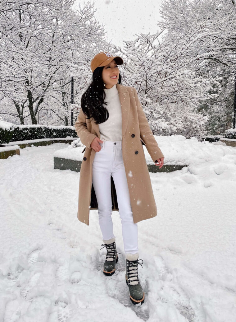 mango wool camel coat marc fisher izzie boot petite