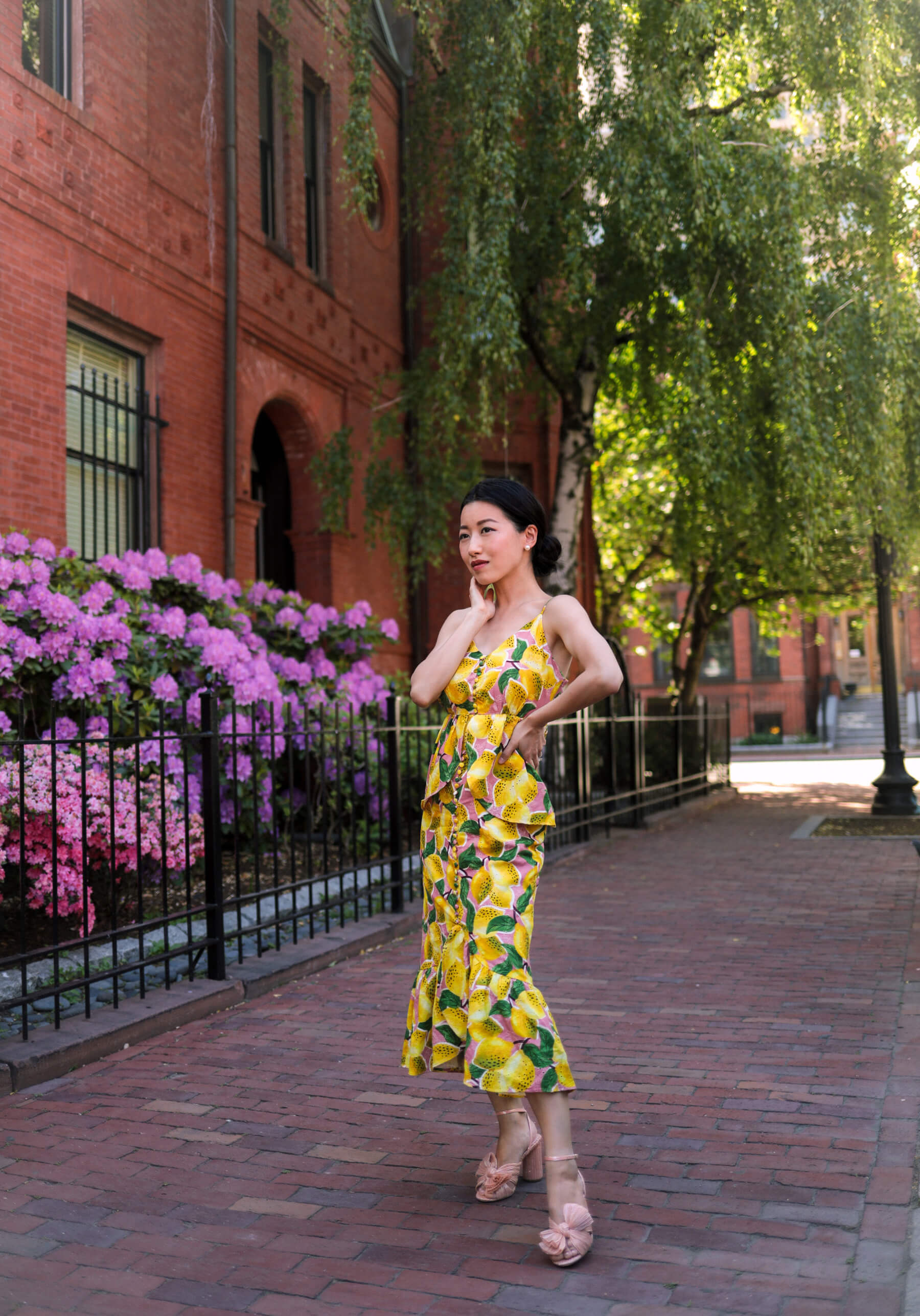chinese dress ladies Red 3d Flower Euroflax™ Premium Linen Maxi Dress main image 1