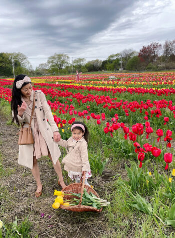 new england spring family outing