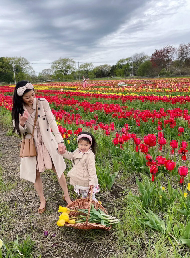 new england spring family outing