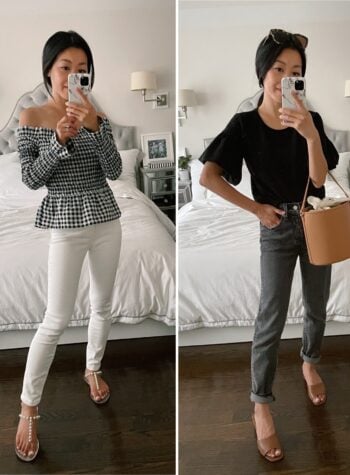 casual petite summer outfits levis wedgie icon jeans