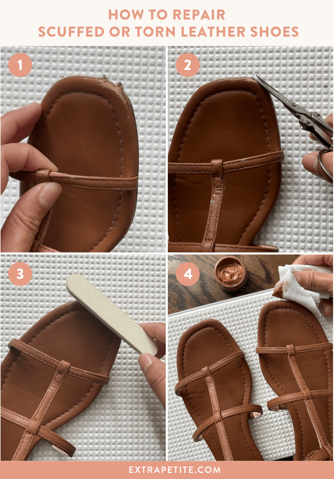 How to Fix Scuffed Women's Leather Shoes Toes