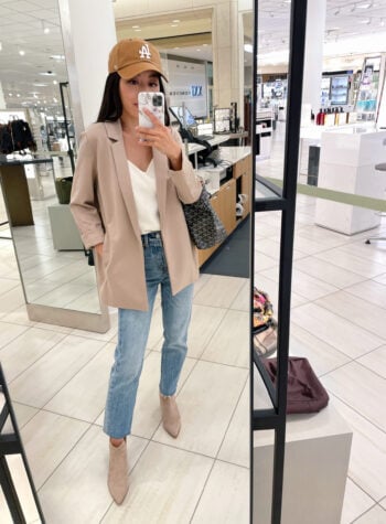 eileen fisher petite blazer jacket fall 2021 outfit
