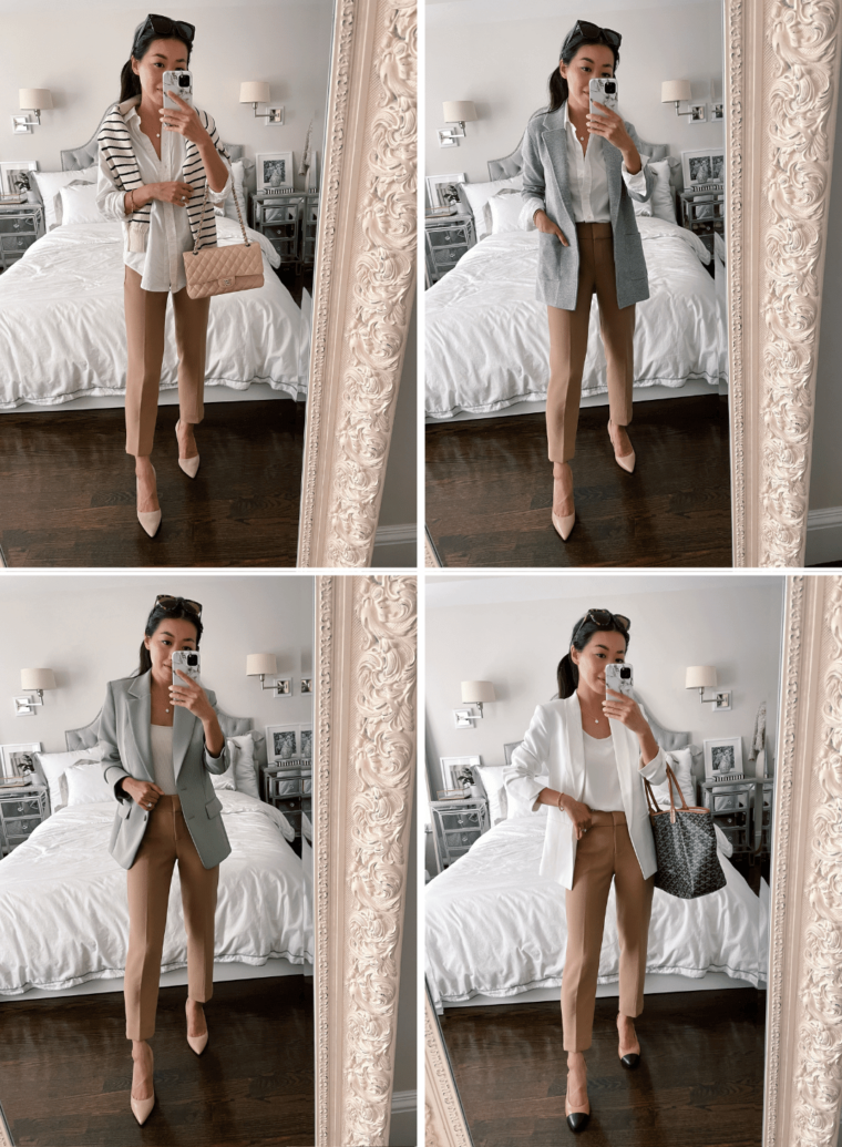 camel pants outfit ideas