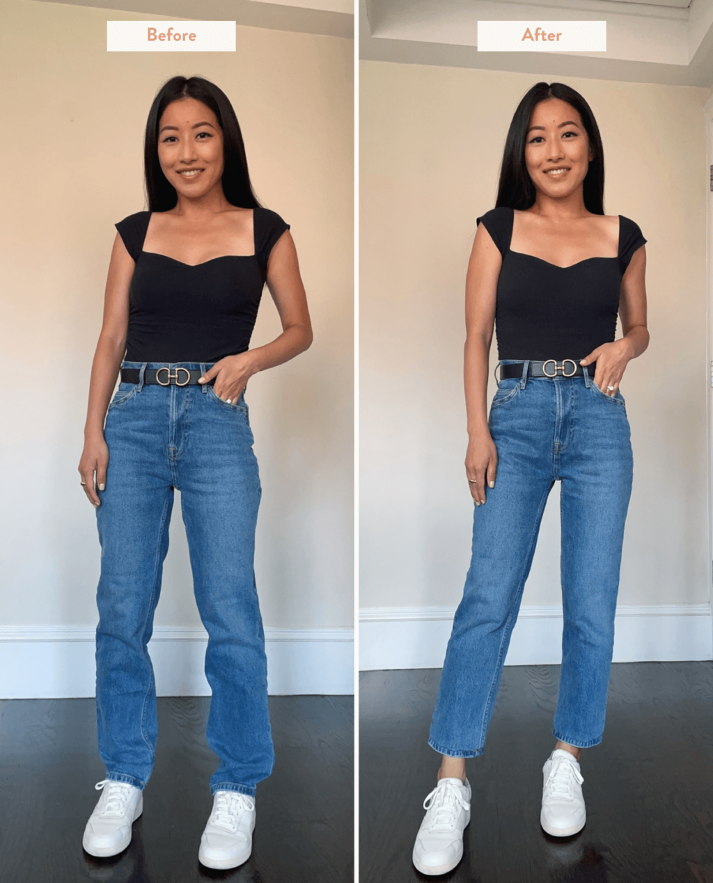 Petite Tutorial How to Hem Jeans Without Sewing