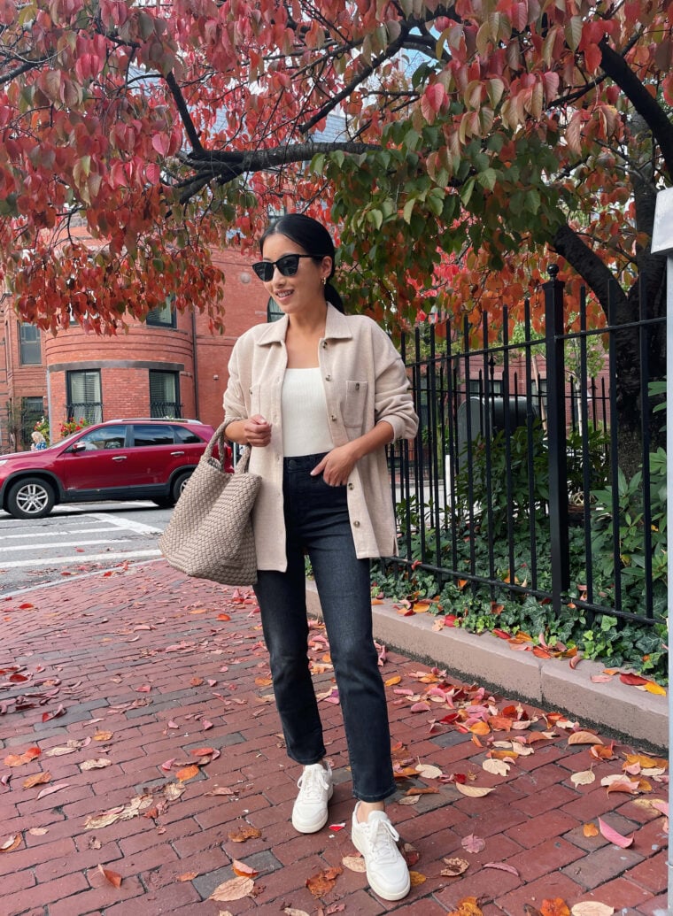 everlane court sneakers on sale discount petite shacket
