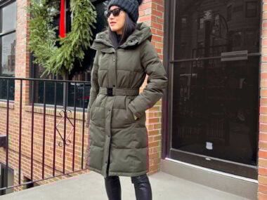 Sam Edelman puffer coat Cole Haan hiker boots