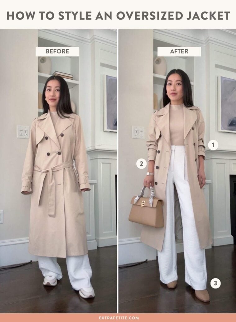 tips for styling oversized coat