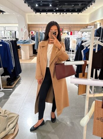 mango sale handmade belted wool coat petite try on review